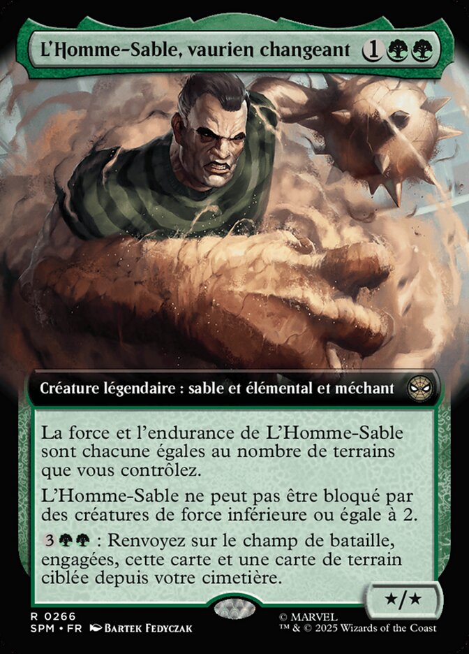 L'Homme-Sable, vaurien changeant