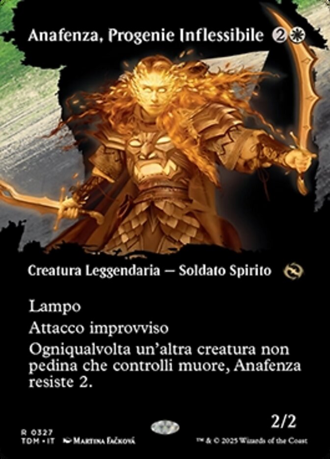 Anafenza, Progenie Inflessibile