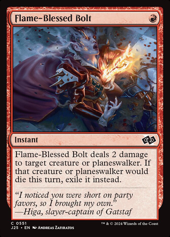 Flame-Blessed Bolt (Foundations Jumpstart #551)