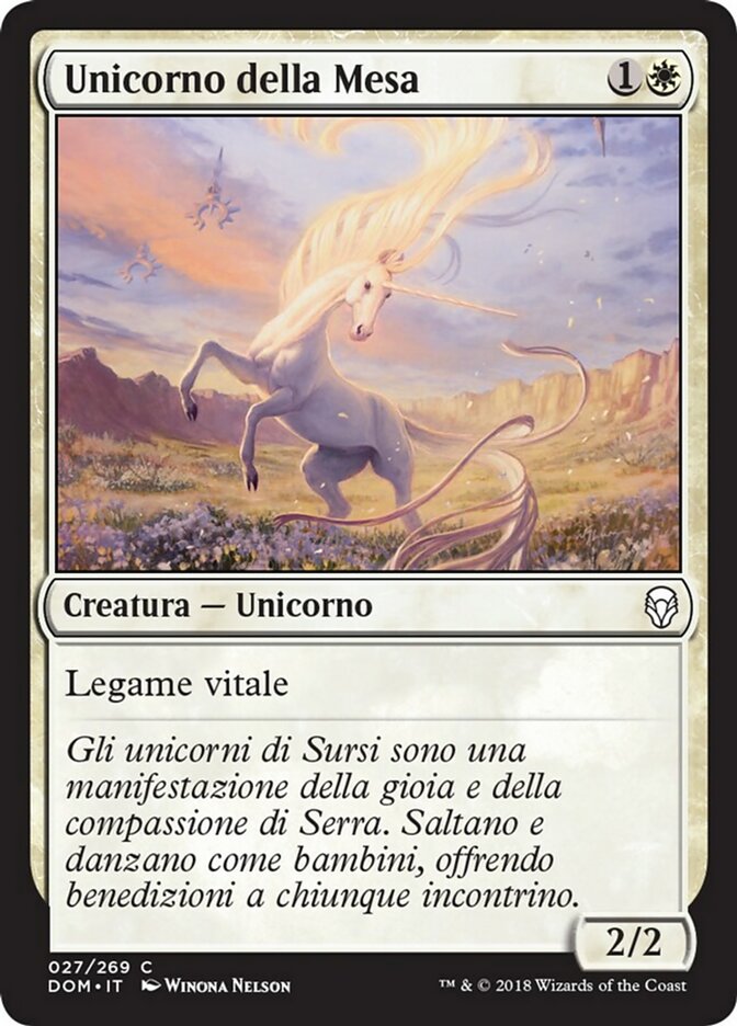 Mesa Unicorn (Dominaria #27)