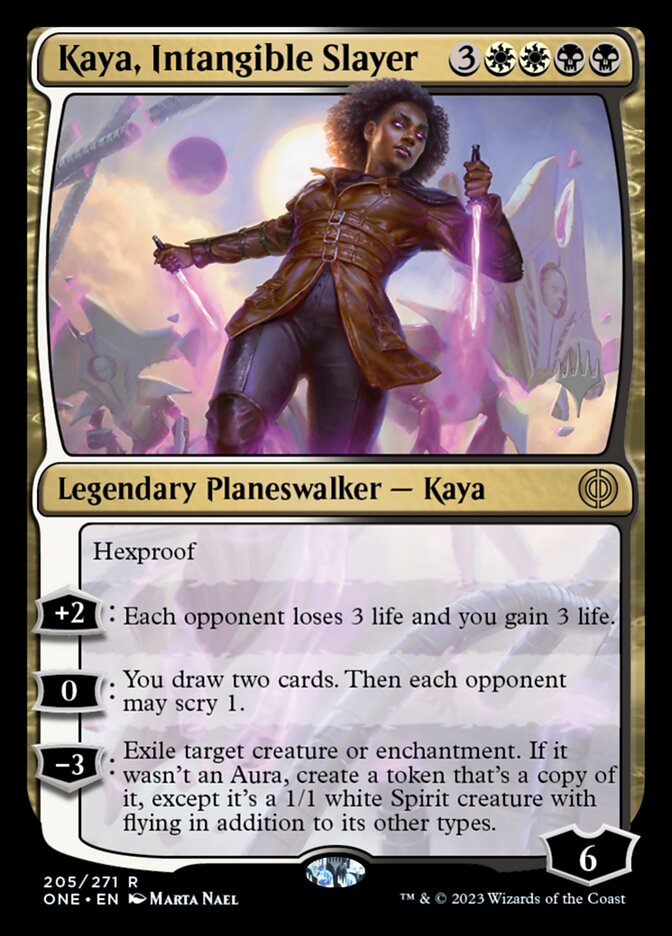 Kaya, Intangible Slayer (Phyrexia: All Will Be One Promos #205p)