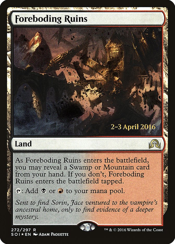 Foreboding Ruins (Shadows over Innistrad Promos #272s)