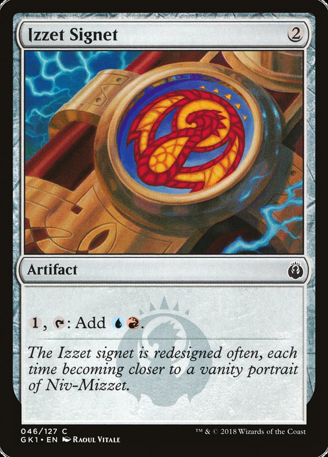 Izzet Signet GRN Guild Kit GK1 46 Scryfall Magic The Gathering  Izzet Signet GRN Guild Kit GK1 46 Scryfall Magic The Gathering