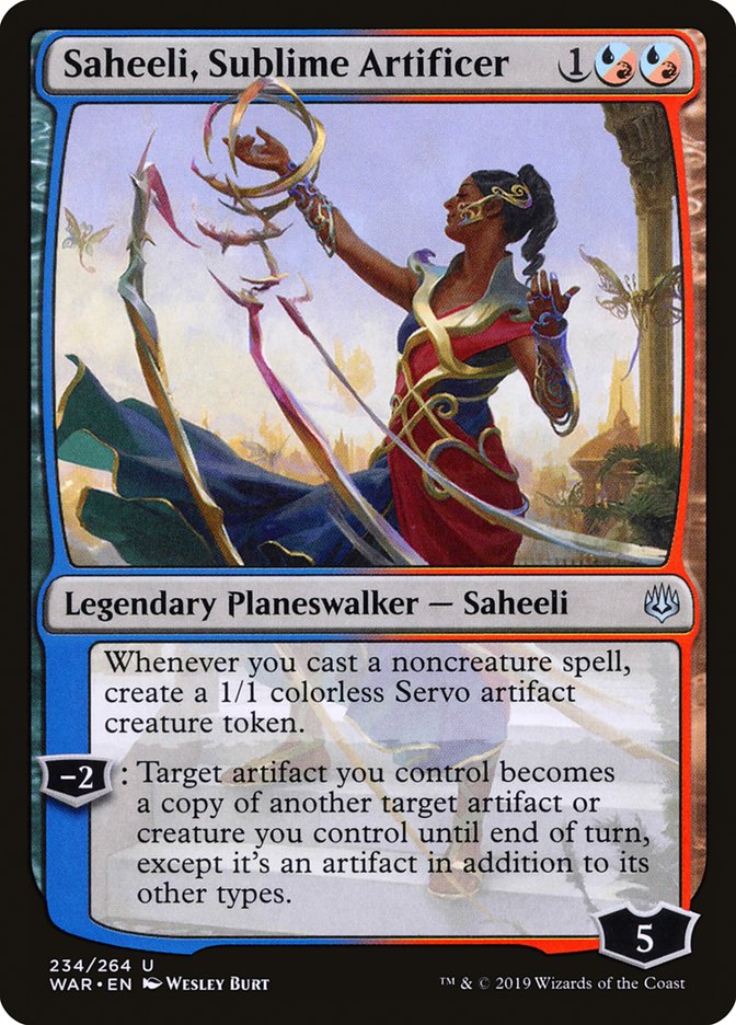 Saheeli, Sublime Artificer (War of the Spark #234)