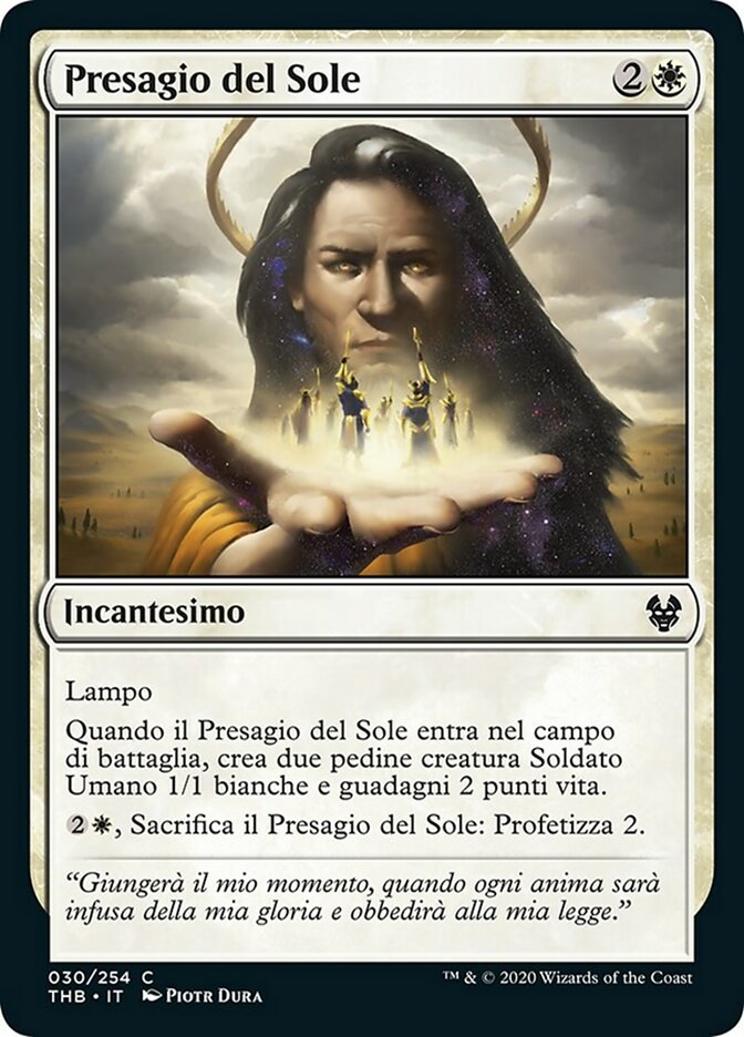 Presagio del Sole (Omen of the Sun) · Theros Beyond Death (THB) #30 ·  Scryfall Magic The Gathering Search