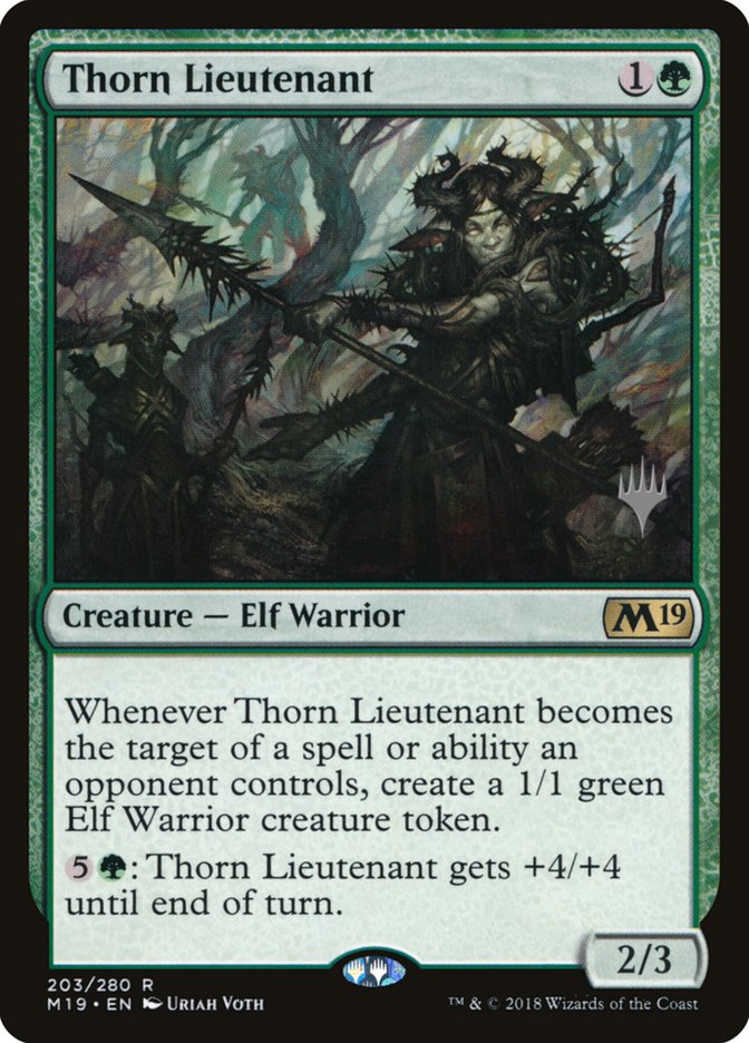 Thorn Lieutenant (Core Set 2019 Promos #203p)