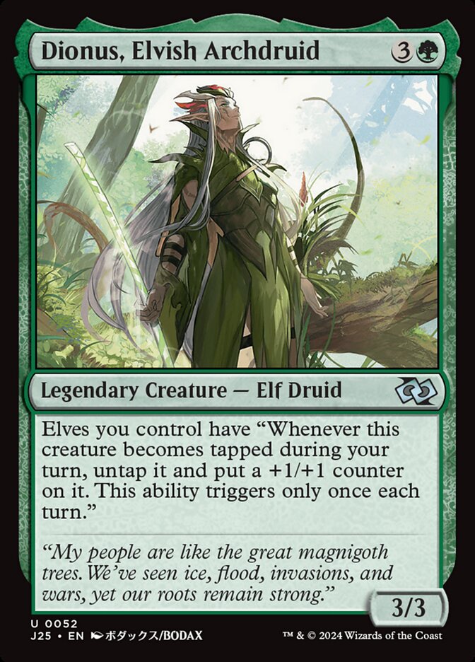 Dionus, Elvish Archdruid (Foundations Jumpstart #52)