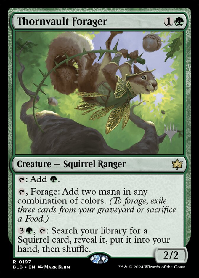 Thornvault Forager (Bloomburrow Promos #197p)