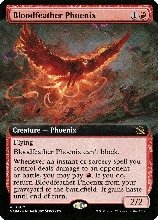 Bloodfeather Phoenix – Extended Art- Foil