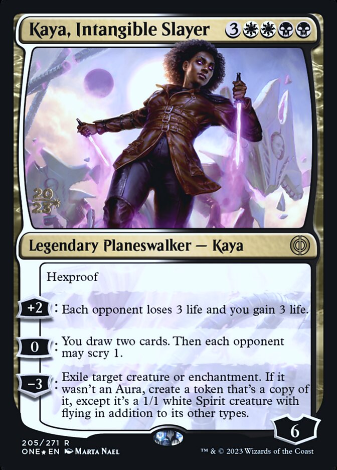 Kaya, Intangible Slayer (Phyrexia: All Will Be One Promos #205s)