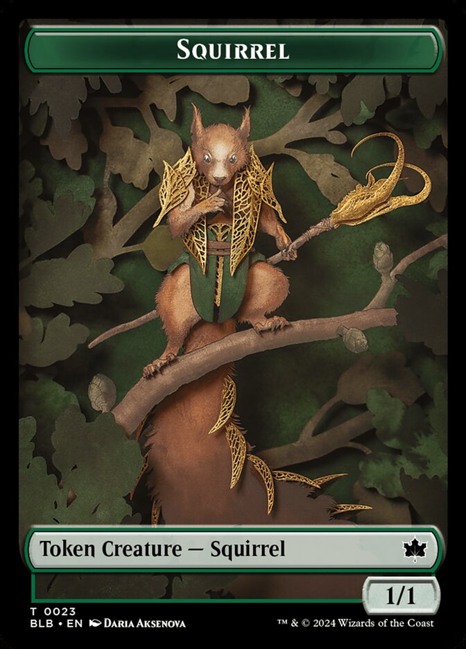 Squirrel (Bloomburrow Tokens #23)