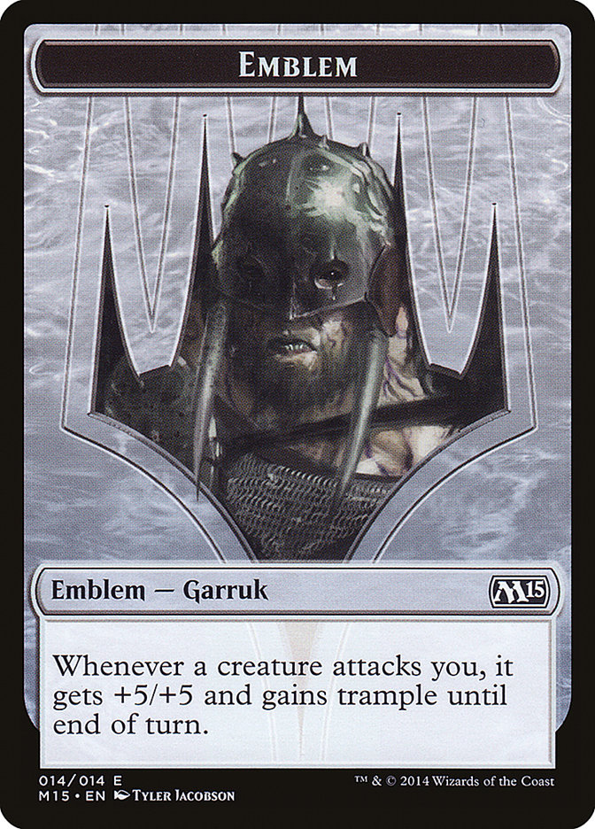 Garruk, Apex Predator Emblem (Magic 2015 Tokens #14)
