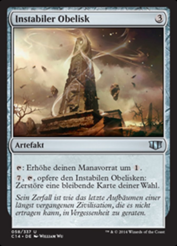 Unstable Obelisk (Commander 2014 #58)
