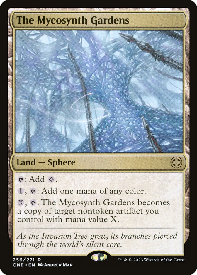 The Mycosynth Gardens · Phyrexia: All Will Be One (ONE) #256 · Scryfall Magic: The Gathering Search