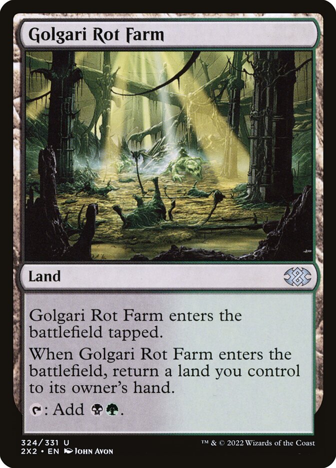 Golgari Rot Farm (Double Masters 2022 #324)