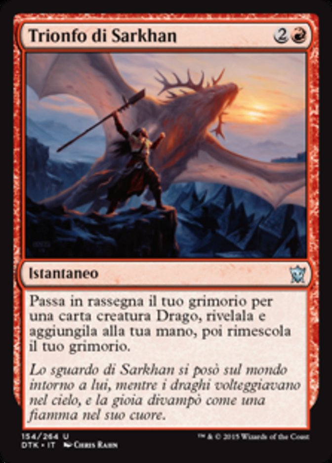 Sarkhan's Triumph (Dragons of Tarkir #154)