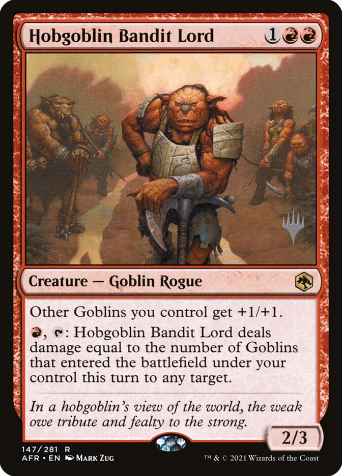 Hobgoblin Bandit Lord (Adventures in the Forgotten Realms Promos #147p)