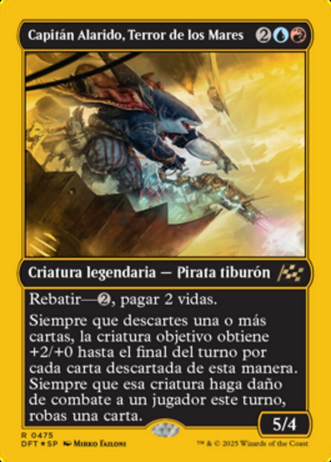 Capitán Alarido, Terror de los Mares