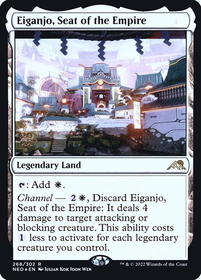Eiganjo, Seat of the Empire (Kamigawa: Neon Dynasty Promos #268s)