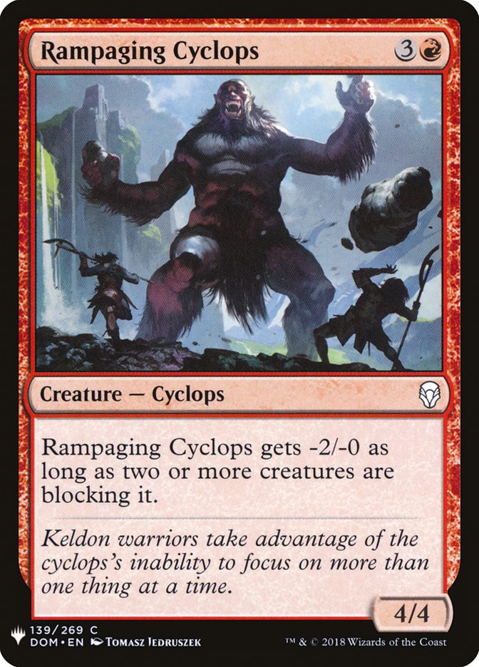 Rampaging Cyclops (The List #DOM-139)