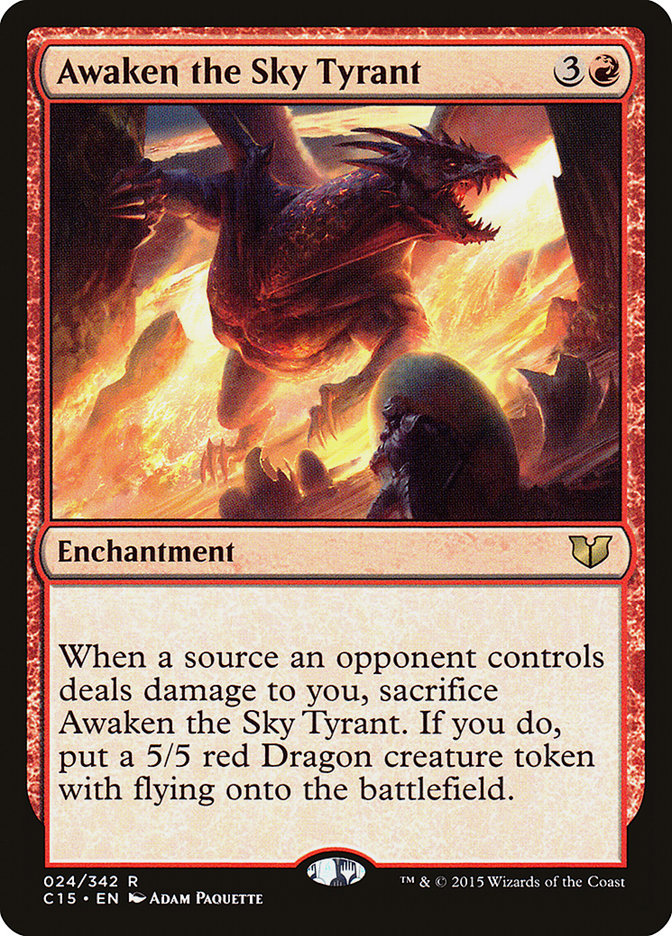 Awaken the Sky Tyrant (Commander 2015 #24)