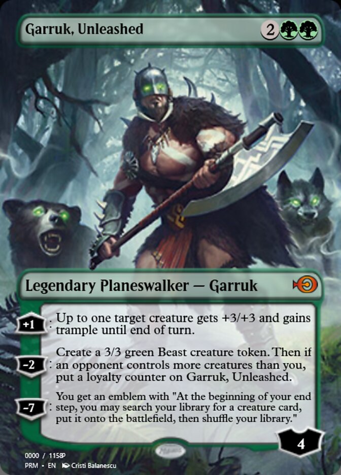 Garruk, Unleashed (Magic Online Promos #85944)