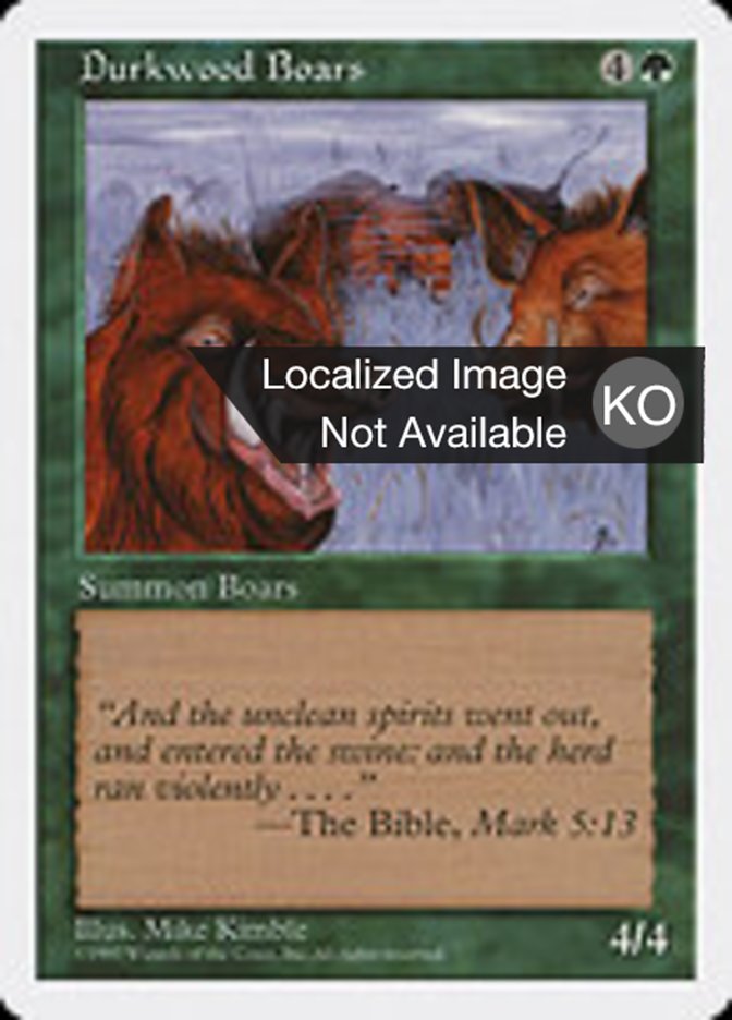 Durkwood Boars (Fifth Edition #289)