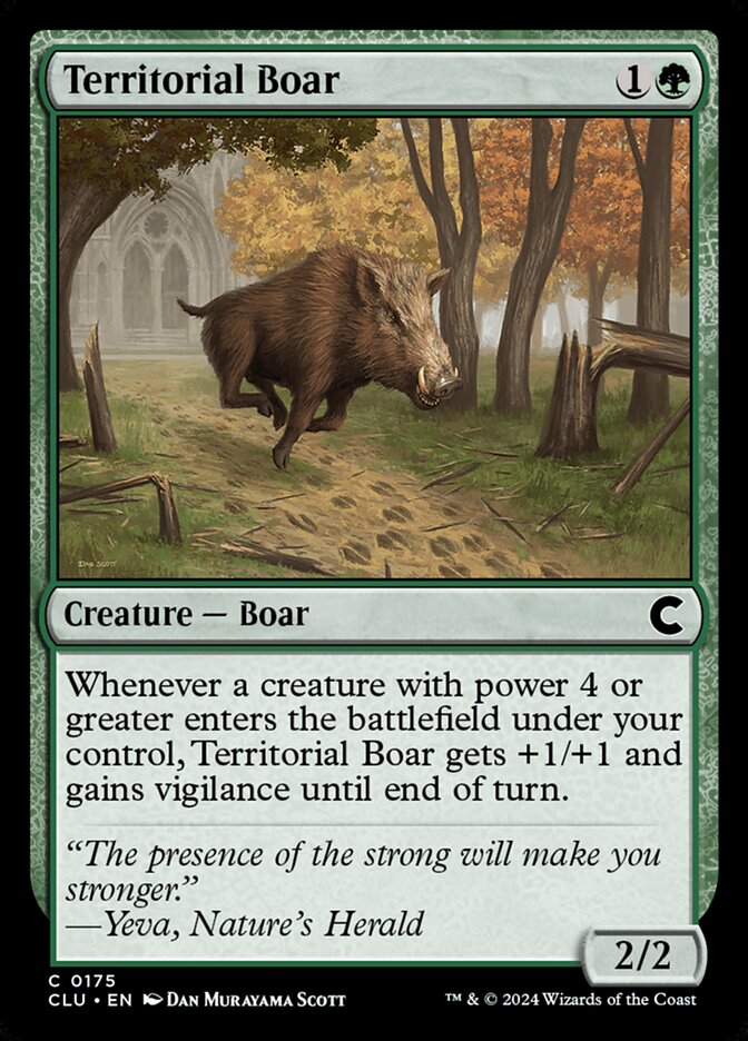 Territorial Boar (Ravnica: Clue Edition #175)