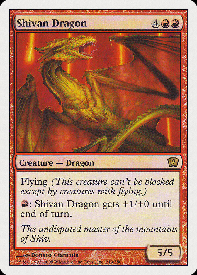 Shivan Dragon (Ninth Edition #219)