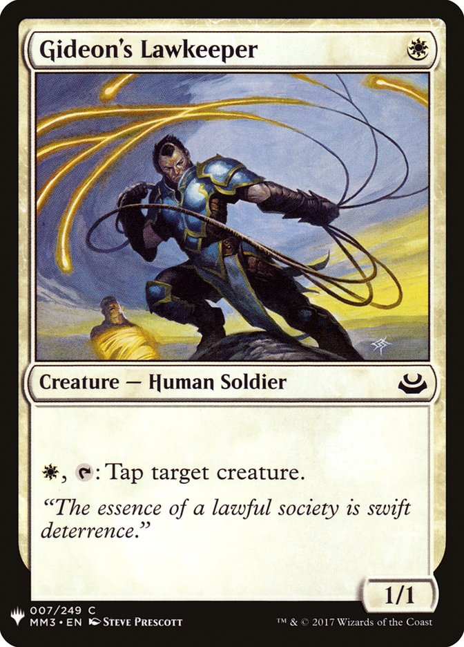 Gideon's Lawkeeper (The List #MM3-7)