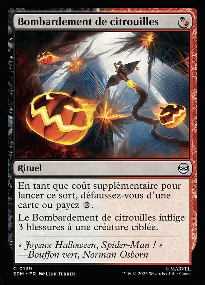 Bombardement de citrouilles