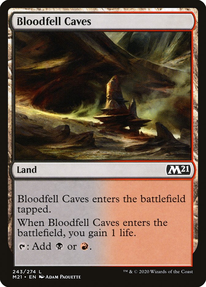 Bloodfell Caves (Core Set 2021 #243)