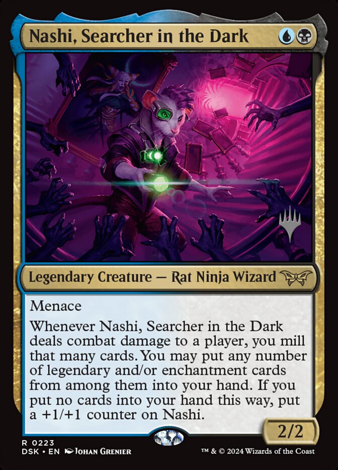 Nashi, Searcher in the Dark (Duskmourn: House of Horror Promos #223p)