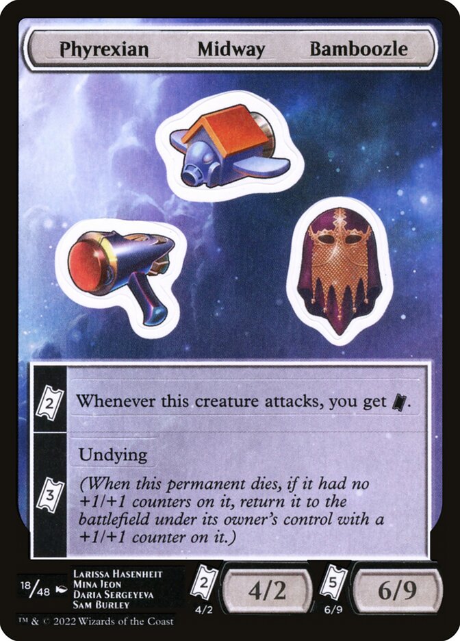 Phyrexian Midway Bamboozle (Unfinity Sticker Sheets #18)