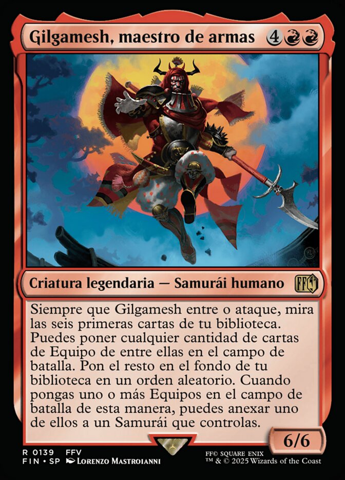 Gilgamesh, maestro de armas