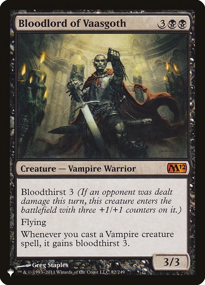 Bloodlord of Vaasgoth (The List #M12-82)
