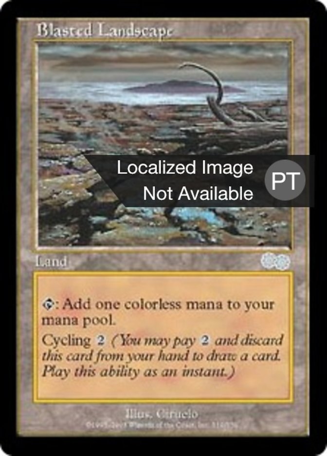 Blasted Landscape (Urza's Saga #319)