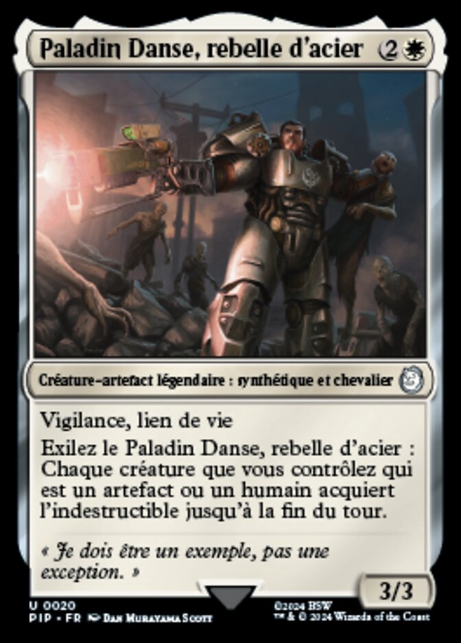 Paladin Danse, rebelle d'acier