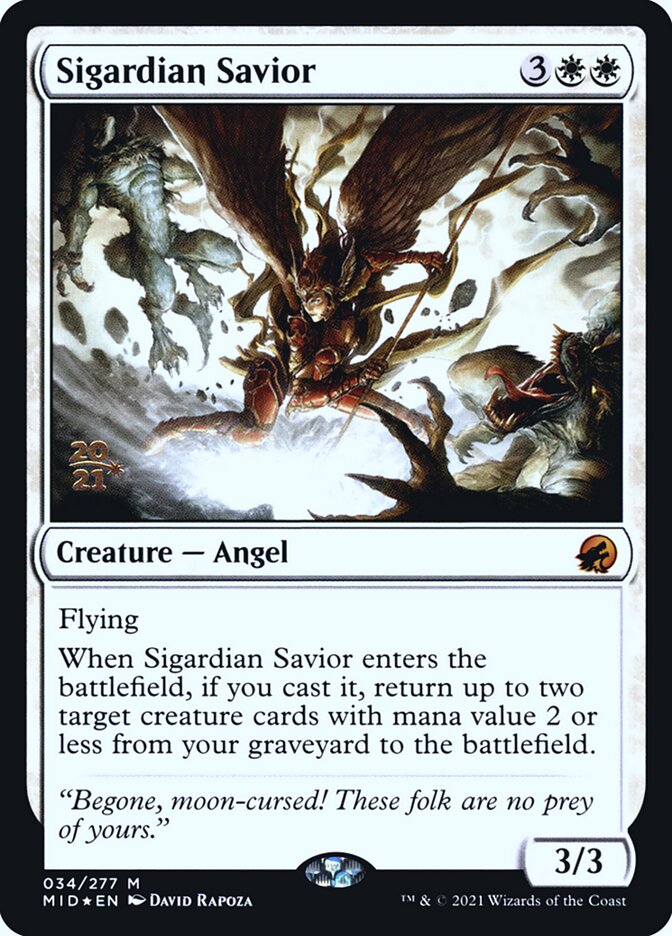 Sigardian Savior (Innistrad: Midnight Hunt Promos #34s)