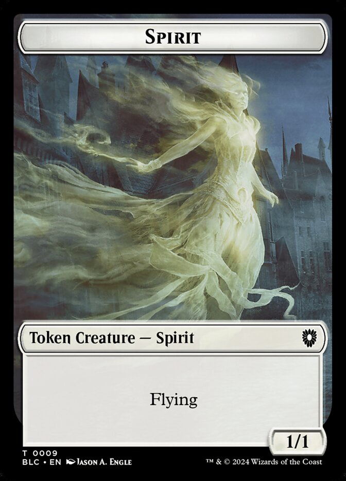 Spirit (Bloomburrow Commander Tokens #9)