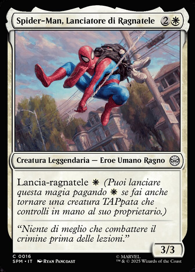 Spider-Man, Lanciatore di Ragnatele
