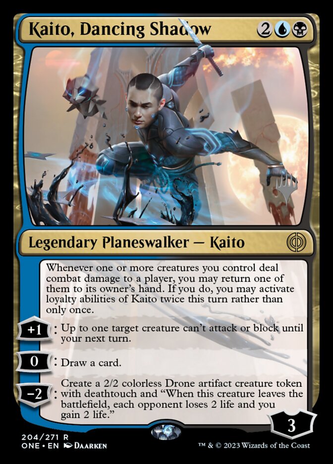 Kaito, Dancing Shadow (Phyrexia: All Will Be One Promos #204p)
