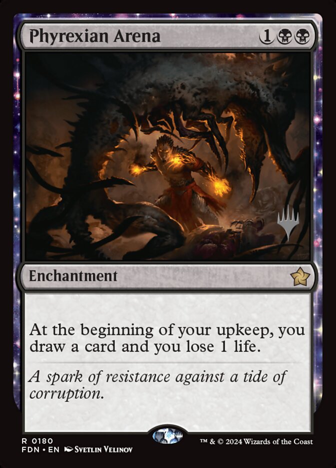 Phyrexian Arena (Foundations Promos #180p)