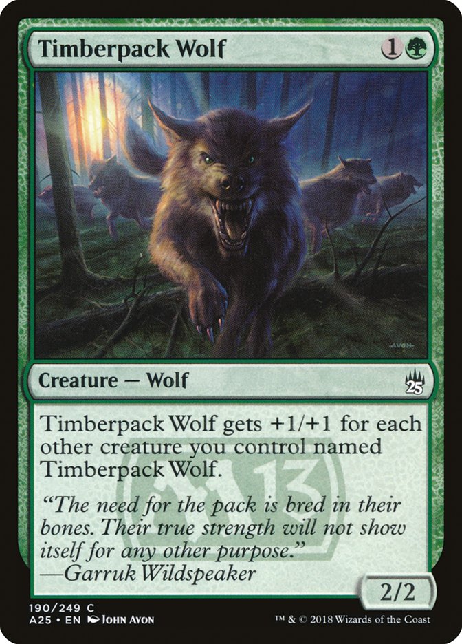 Timberpack Wolf (Masters 25 #190)