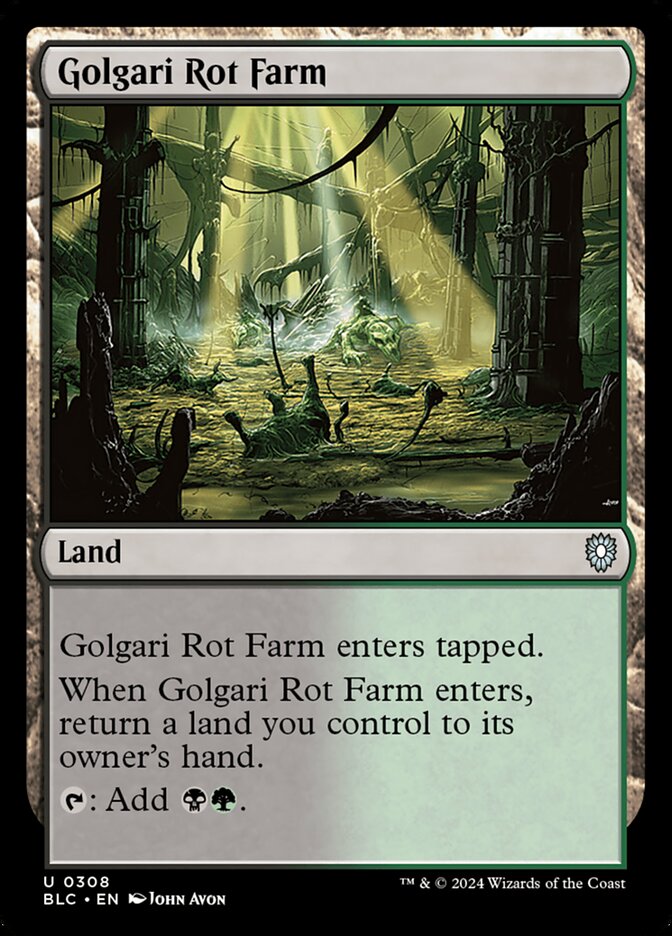 Golgari Rot Farm (Bloomburrow Commander #308)