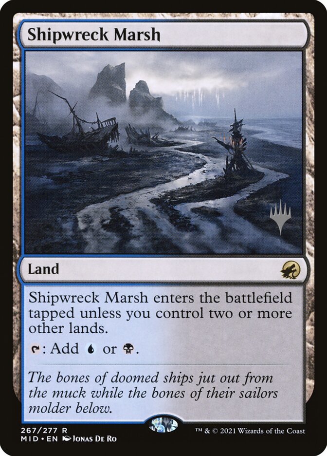 Shipwreck Marsh (Innistrad: Midnight Hunt Promos #267p)