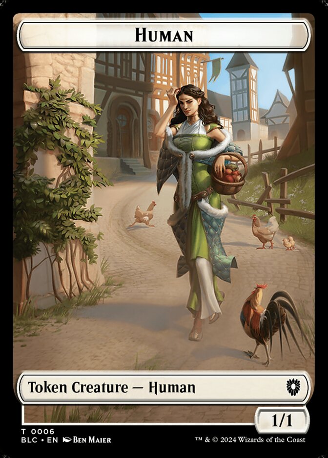 Human (Bloomburrow Commander Tokens #6)