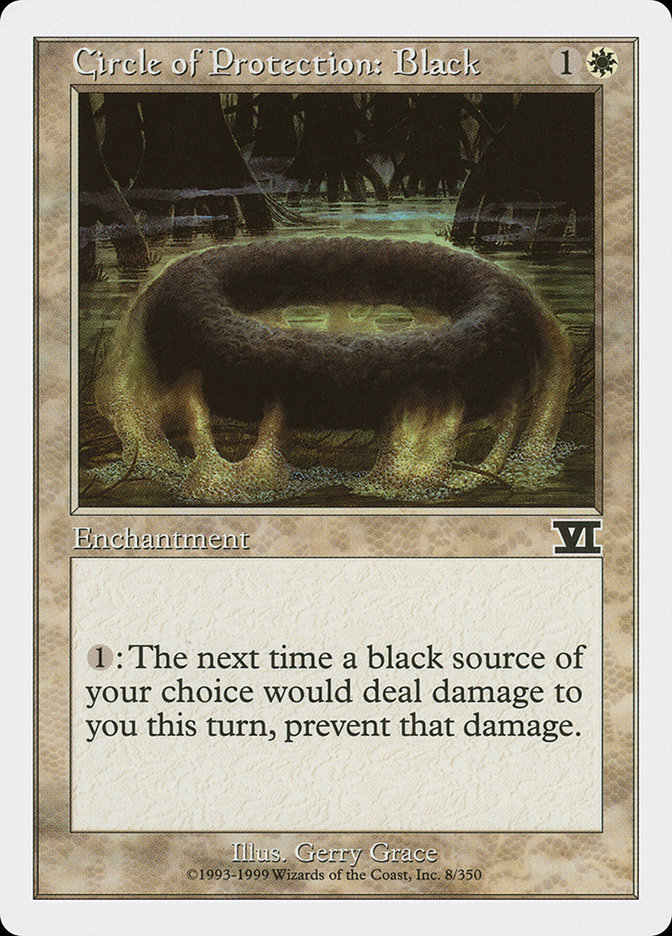 Circle of Protection: Black (Classic Sixth Edition #8)