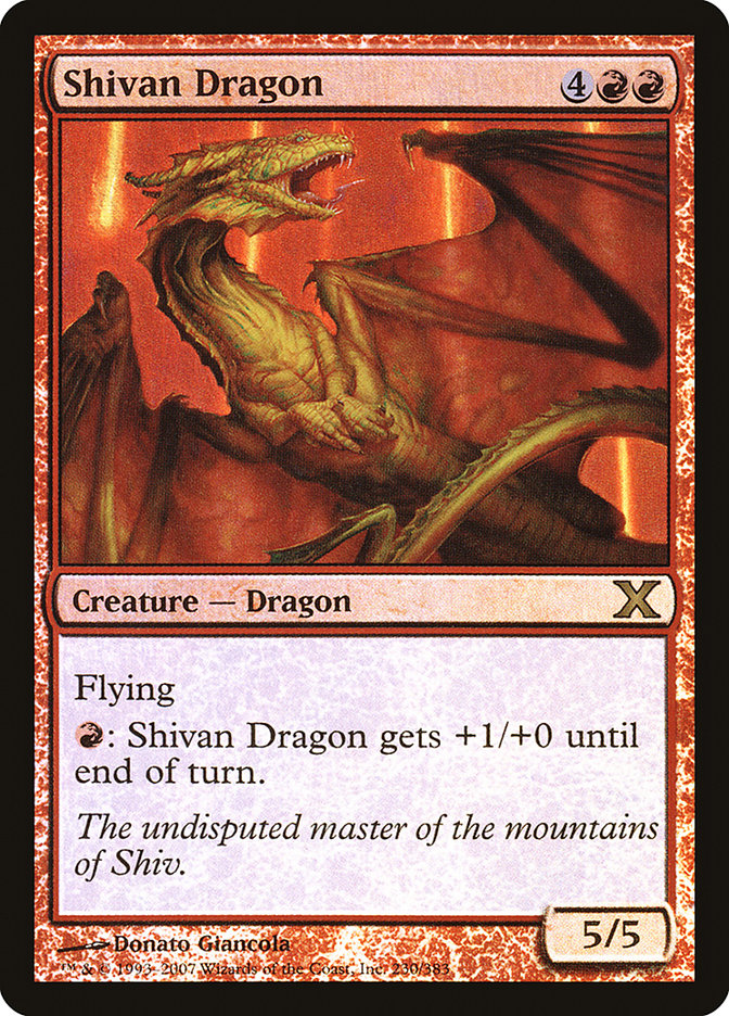 Shivan Dragon (Tenth Edition #230★)