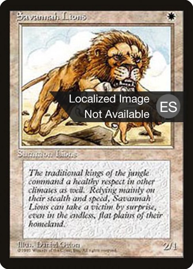 Savannah Lions (Fourth Edition Foreign Black Border #48)